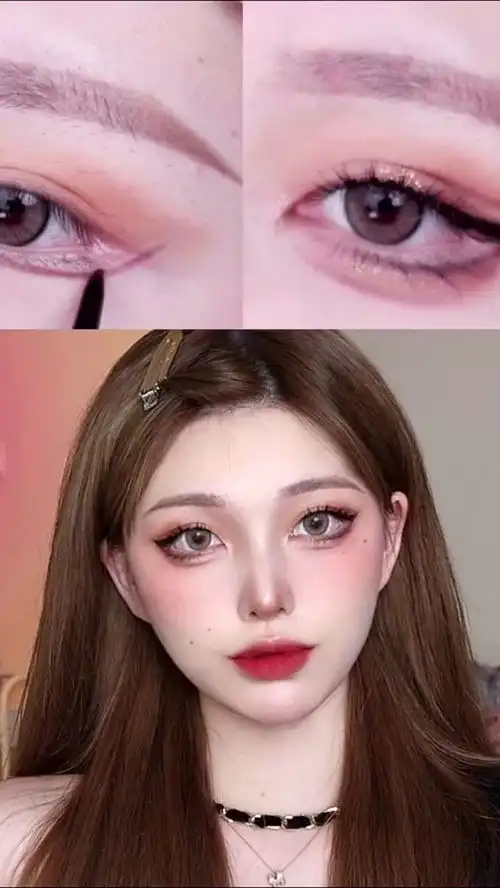 辣妹必备的猫系眼线
