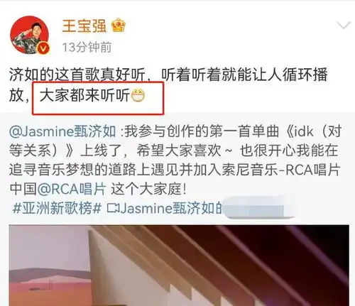 甄子丹19岁女儿宣布出道,王宝强帮忙宣传,却被嘲鼻头像大蒜头
