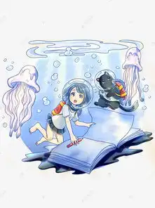 可商用阅读人物女孩海洋学习书籍猫手绘可爱素材图片免费下载高清psd千库网图片编号11669816
