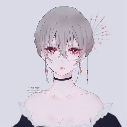一组暗黑风格的插画
