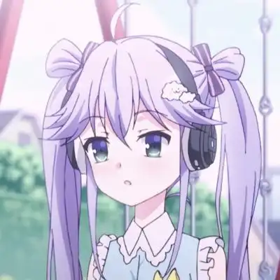 音乐少女动漫女生头像
