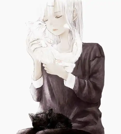 插画师黑白水墨风动漫插画shirone的作品
