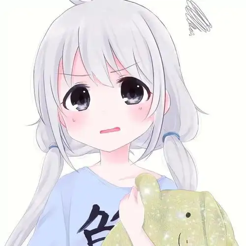 动漫头像攒了一天的思念,开口却成了晚安
