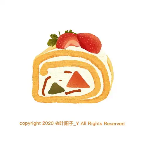 甜品蛋糕系列插画
