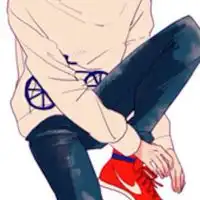 二次元卡通男生头像冷酷帅气未曾有人能暖我心
