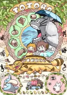 穆夏风格的宫崎骏动漫插画图片,真心美腻
