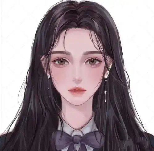 女生头像一组高冷拽酷版和甜美系的混搭

