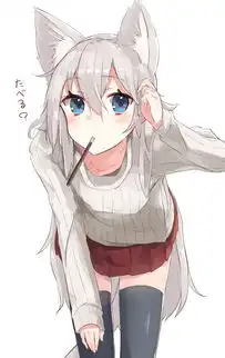 p站画师推荐委托中萌萌哒的猫耳少女
