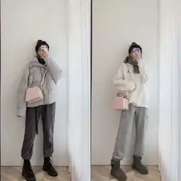 小个子秋冬就不要穿长裙了,半身短裙裤装更适合你,显高更减龄
