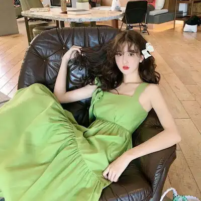 女生头像绿色系清新qq头像女生绿色社会真人
