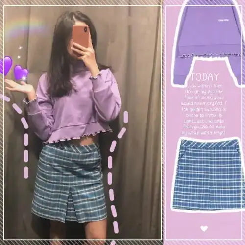 春季6套很显甜美的校园系穿搭,青春少女范十足,化身韩剧女主角
