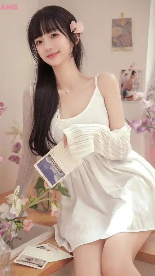 韩系写真白丝玉足花漾少女心
