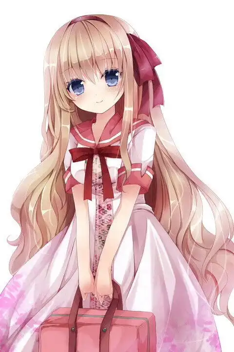 二次元少女动漫插画原创手绘少女堆糖,美好生活研究所

