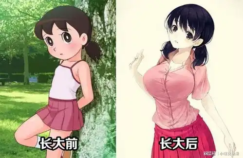 当那些长不大的动漫角色长大了,静香成宅男女神,海绵宝宝毁三观
