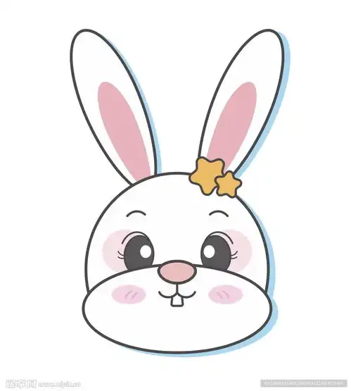 手绘卡通可爱瞌睡兔设计图
