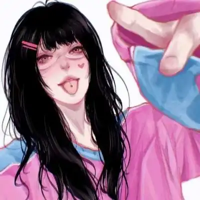 歆熙ins手绘插画女头
