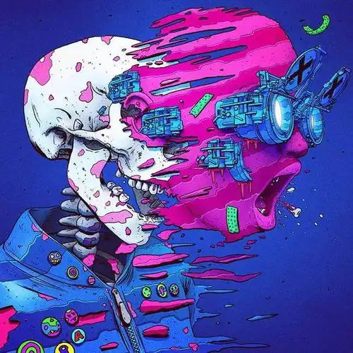 末日系赛博朋克插画,令人不安,又引人入胜
