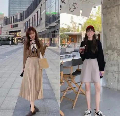 初秋韩系甜美风适合青春的你,这14套清新优雅的穿搭,谁穿谁美
