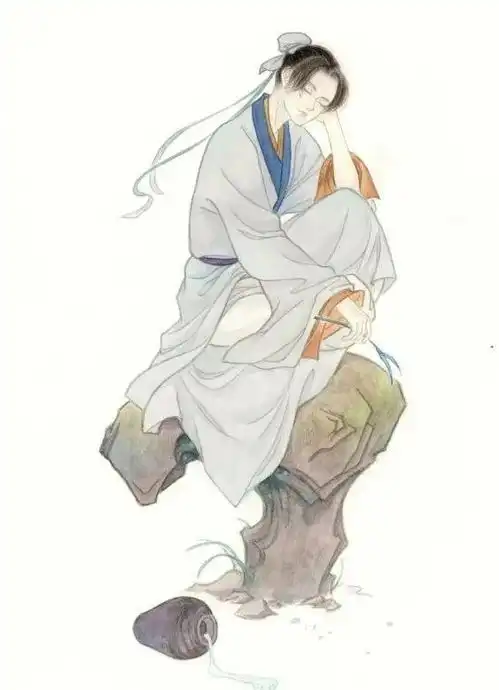 古风男子服装插画赏析
