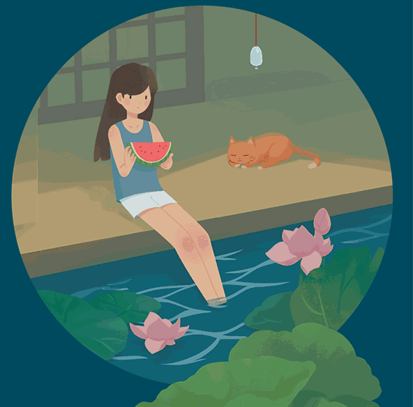 治愈系猫动图两人一猫才是最完美的生活
