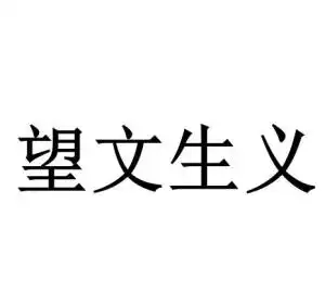 望文生义
