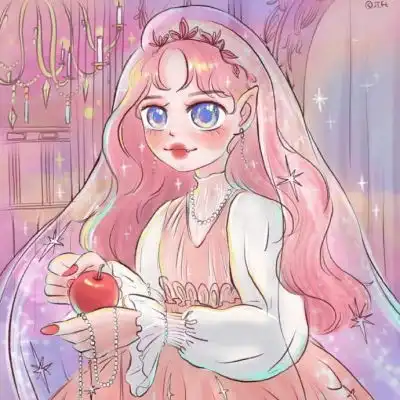 甜美女生手绘插画头像希卡通动漫头像我要个性网

