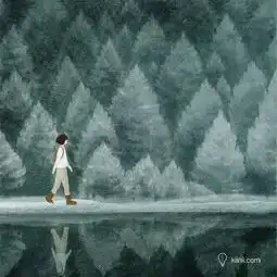 越来越喧嚣的年代,沉默自有其价值插画师黄雷蕾的治愈系插画
