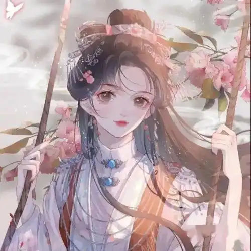 唯美浪漫系动漫女生头像
