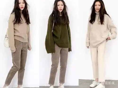 又暖又慵懒的初冬穿搭示范,你简单休闲舒服的样子会很美
