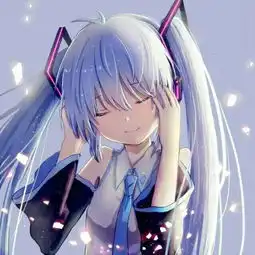 主格调为蓝色的动漫头像女生多一点谢谢
