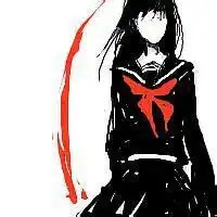 暗黑系头像女高冷短发

