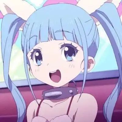 头像动漫女生头像番蓝色系ins
