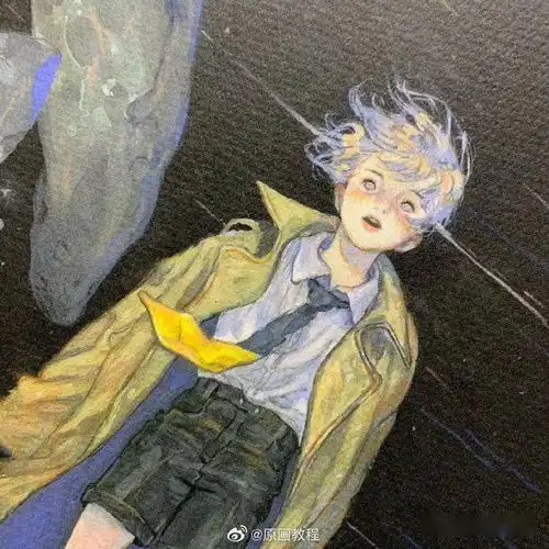 梦幻色彩般的画风治愈系水彩插画作品欣赏
