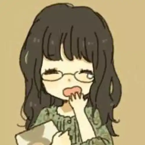动漫眼镜女孩头像

