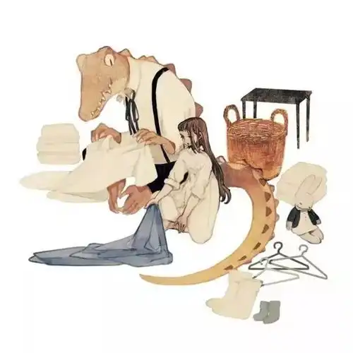 舒适柔和的画面,日本插画师tono治愈系插画作品

