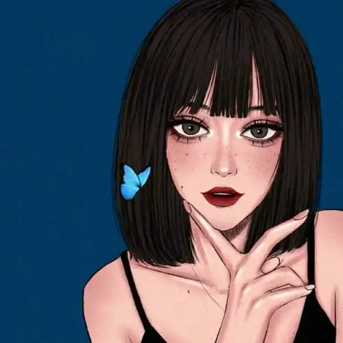 插画系列动漫女头
