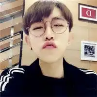 蓝发帅哥微信头像图片大全
