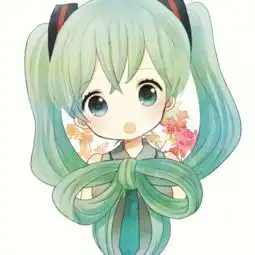 一个穿绿色衣服的女孩后面还带韩语qq动漫头像
