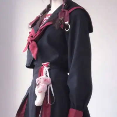 粉色系闺蜜头像部位图校服女生头像小清新
