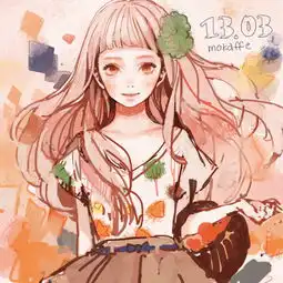 萌系少女手绘插画二次元美女
