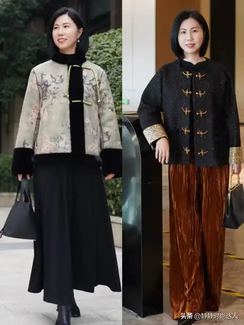 五十岁女性新风尚告别羽绒服,探索新中式穿搭,尽显优雅气质
