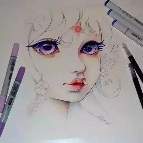 原来马克笔画画可以那么美附眼睛教程

