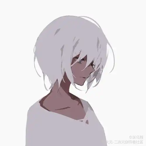 动漫插画头像赞美黑皮黑皮系列头像
