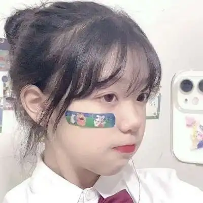 梦钰.白色系.干净女头.真人.
