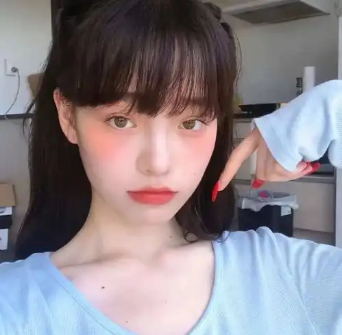ins超温柔蓝色系女头

