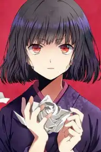 有没有黑发赤瞳的高清动漫少女图片,我不要地狱少女的
