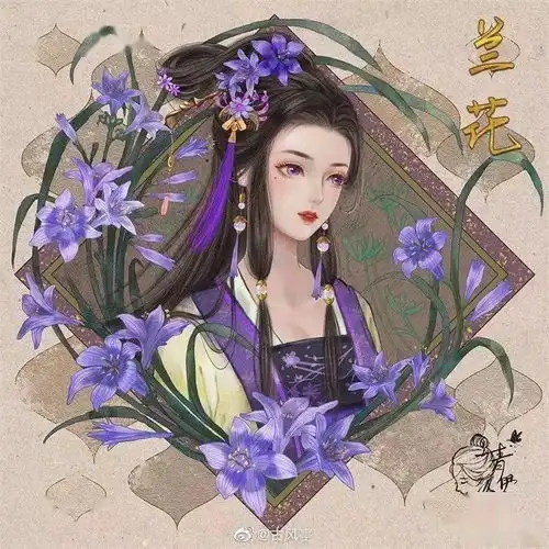 古风花卉拟人,太美了

