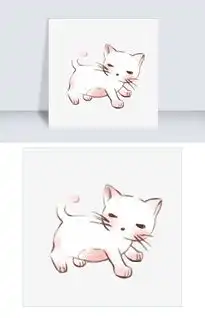 卖萌活波猫咪手绘插画图片素材psb格式下载动漫人物大全
