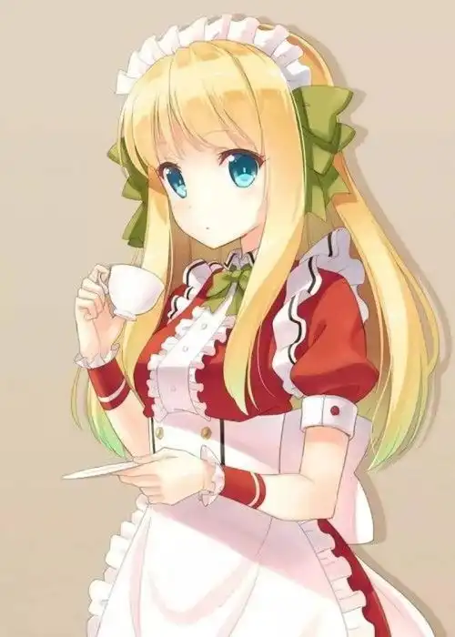 二次元动漫美图,金发少女专题
