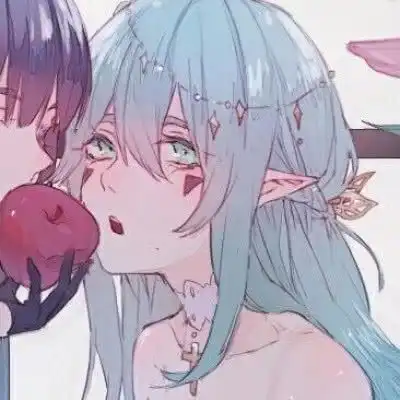 手绘闺蜜头像
